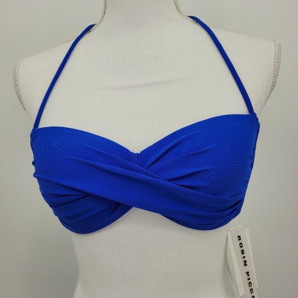 Robin Piccone Other - Robin Piccone Blue Bandeau Bikini Top